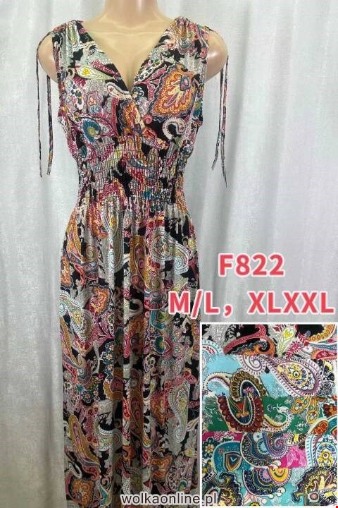 Sukienka damskie F822 Mix kolor M-2XL