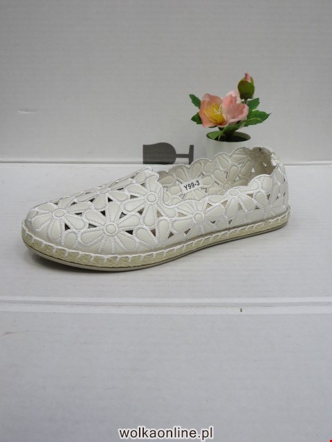 Baleriny Damskie Y99-3 WHITE 36-41