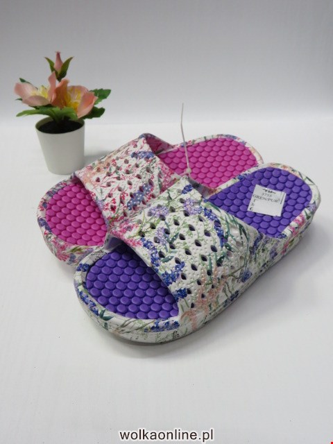 Klapki Damskie 3755 GREEN/PURPLE/FUX/PINK 36-41