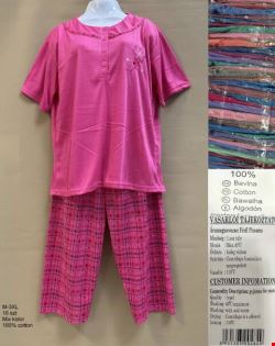 Pidżama damskie 8009 Mix kolor M-3XL