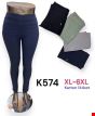 Spodnie damskie K574 Mix kolor XL-6XL 1