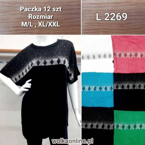 Bluzka damskie L2269 Mix kolor M-2XL