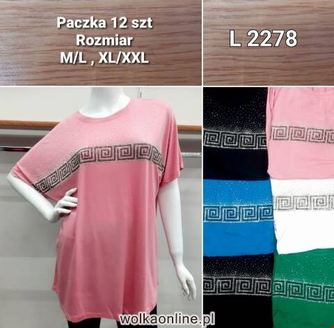 Bluzka damskie L2278 Mix kolor M-2XL