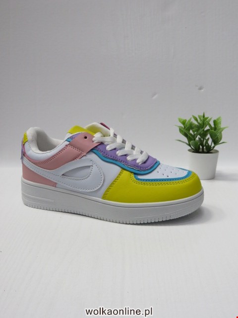 Sportowe Damskie DN89-3 WHITE/PINK/YELLOW 36-41