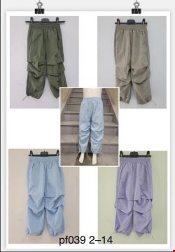 Spodnie dziewczęce PF039 1 kolor  2-14(Towar Tureckie)