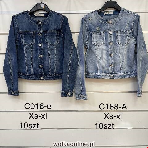 Kurtka jeansowa Damskie C016-E 1 kolor XS-XL