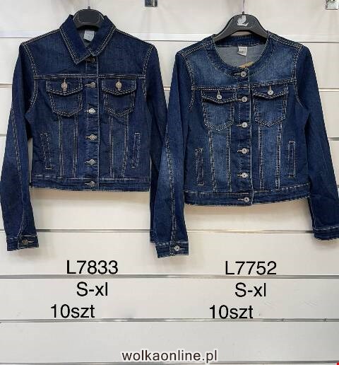 Kurtka jeansowa Damskie L7833 1 kolor S-XL