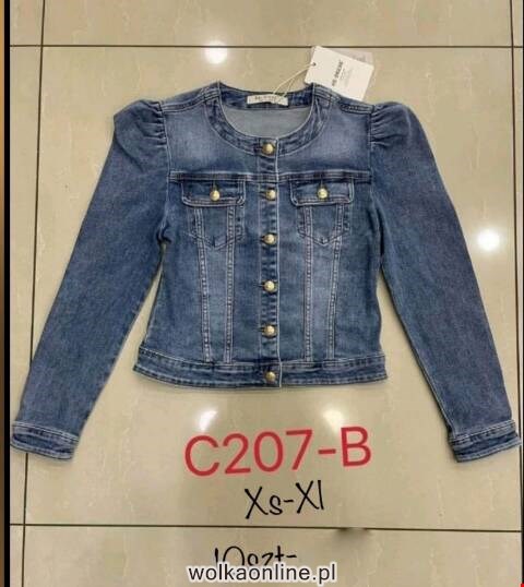 Kurtka jeansowa damskie C207-B 1 kolor XS-XL