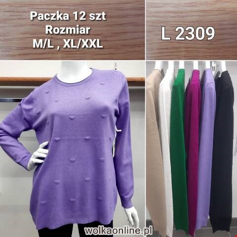 Sweter damskie L2309 Mix kolor M-2XL