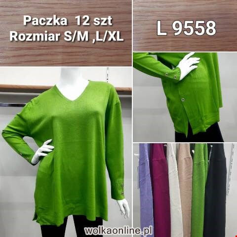 Sweter damskie L9558 Mix kolor S/M-L/XL