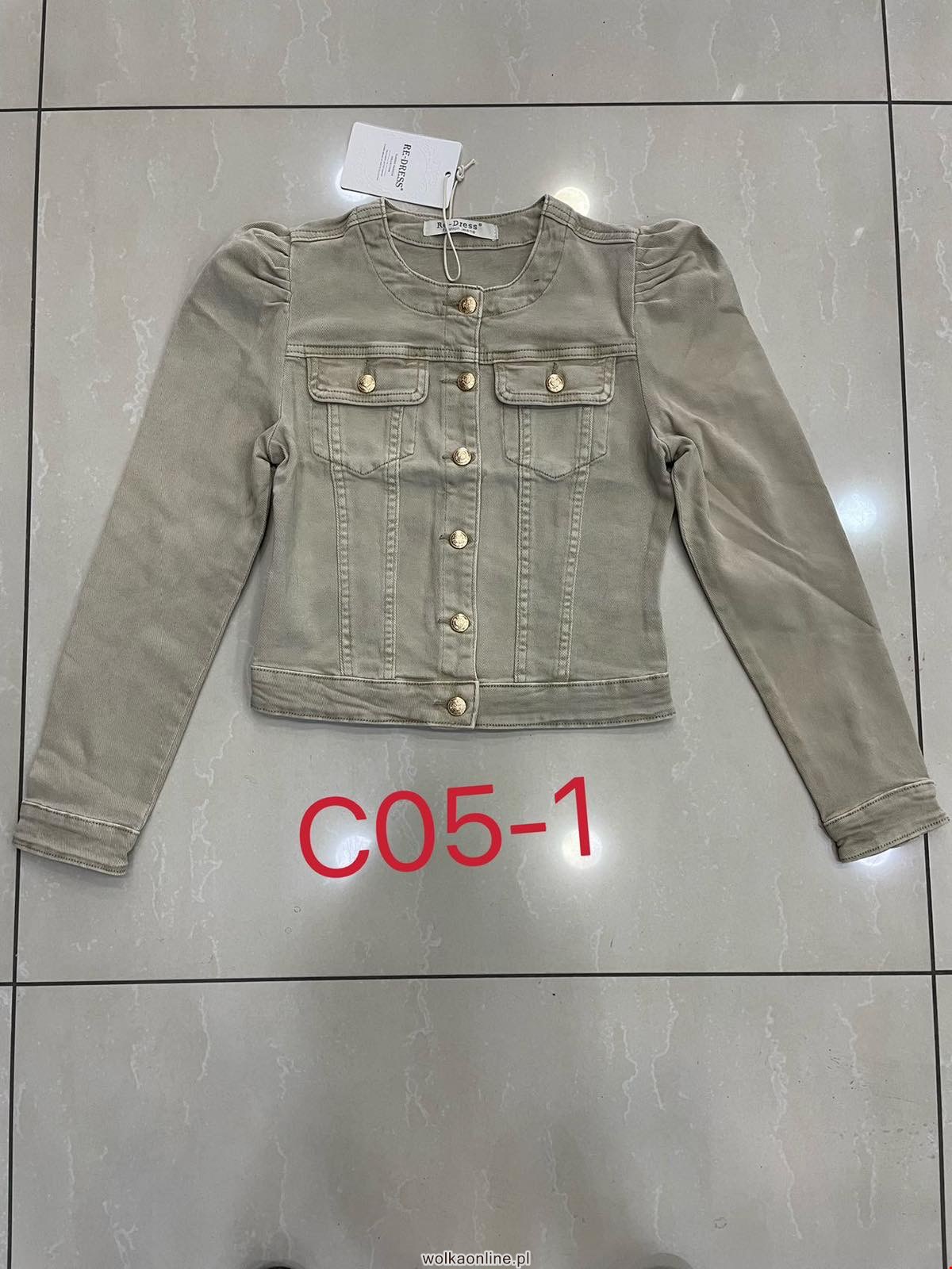 Kurtka jeansowa damskie C05-1 1 kolor  XS-XL