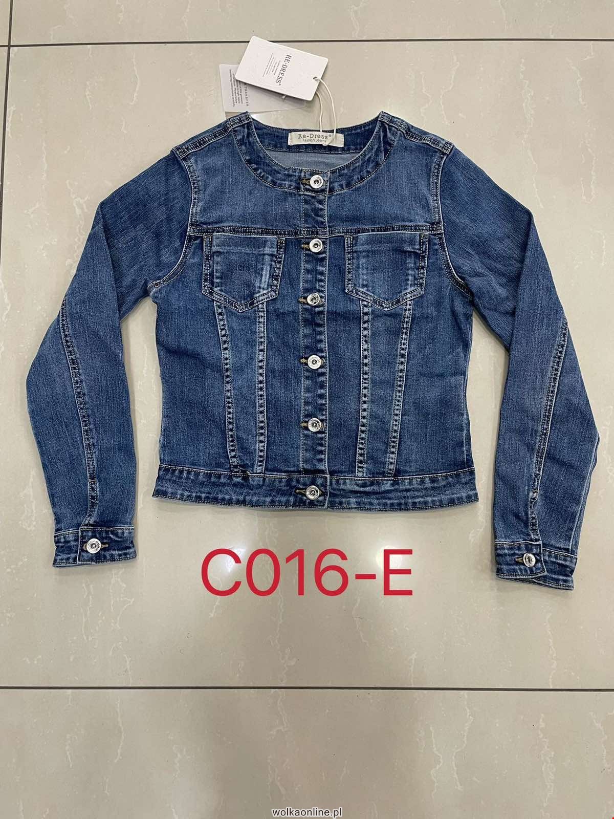 Kurtka jeansowa damskie C016-E 1 kolor  XS-XL