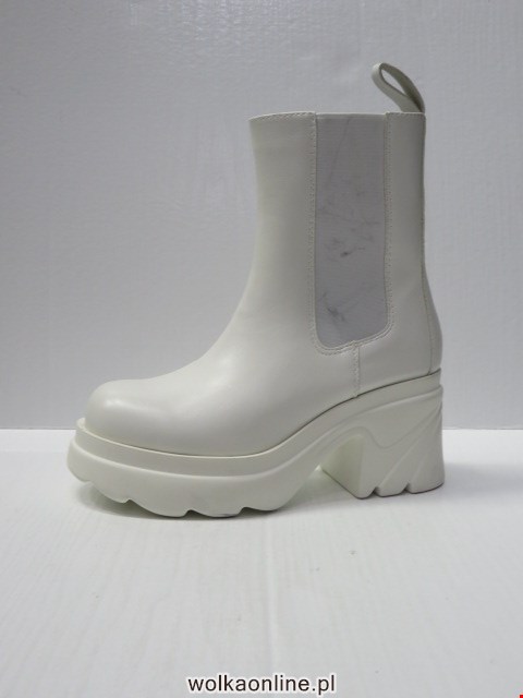 Botki Damskie  D53 WHITE 36-41