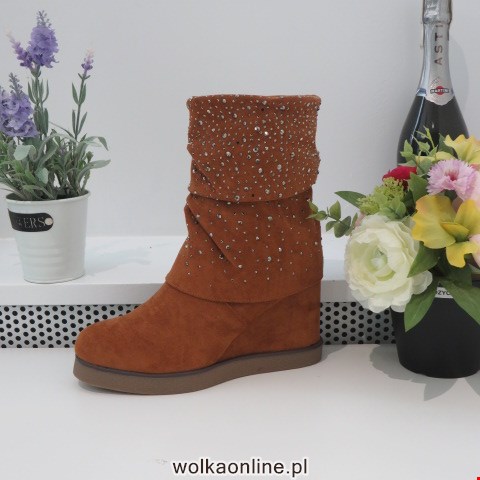 Botki Damskie  R605 CAMEL 36-41