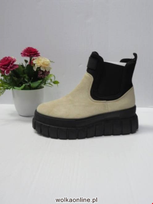 Botki Damskie W075 BEIGE 36-41