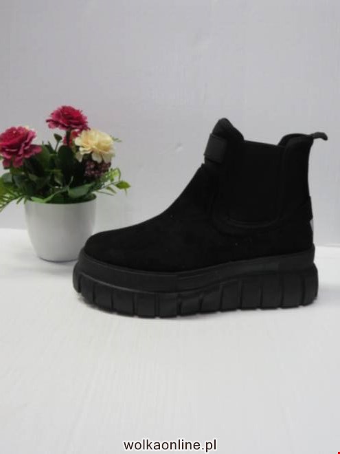 Botki Damskie W075 BLACK 36-41