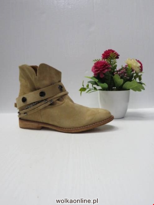 Botki Damskie A3705-63 KHAKI 36-41