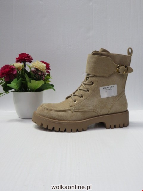 Botki Damskie 68204 BEIGE 36-41