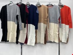  Sweter Sukienki damskie 7012 Mix kolor Standard (Towar Tureckie)