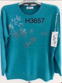 Sweter damskie H3657 Mix kolor M-2XL