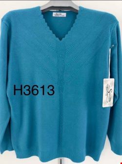 Sweter damskie H3613 Mix kolor M-2XL