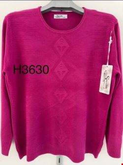 Sweter damskie H3630 Mix kolor M-2XL