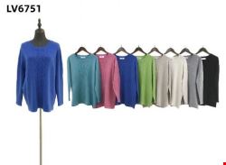 Sweter damskie LV6751 Mix kolor L-3XL