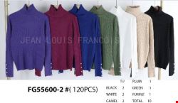 Sweter damskie FG55600-2 Mix kolor Standard