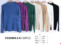 Sweter damskie FG55894-2 Mix kolor Standard
