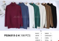 Sweter damskie FG56315-2 Mix kolor Standard