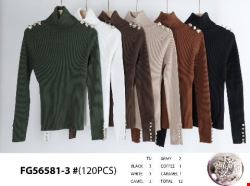 Sweter damskie FG56581-3 Mix kolor Standard