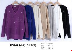 Sweter damskie FG56814 Mix kolor Standard