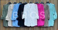Koszule damskie 81001 Mix kolor Standard (Towar Włoskie)