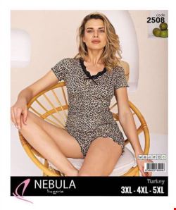 Piżama damskie 2508 1 kolor 3XL-5XL (Towar Tureckie)