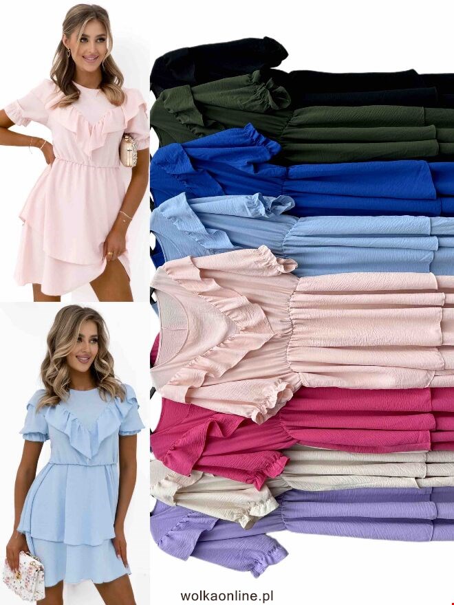 Sukienka damskie 88576 Mix kolor Standard (Towar Włoskie)