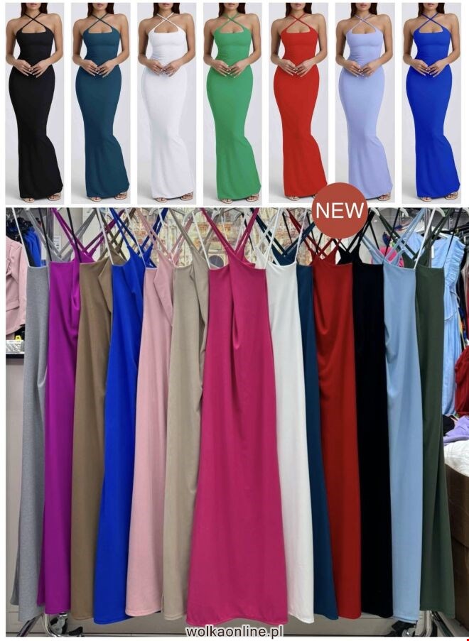 Sukienka damskie 44852 Mix kolor Standard (Towar Włoskie)