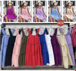 Sukienka damskie 2054-1 Mix kolor Standard (Towar Włoskie)  