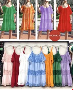Sukienka damskie 2070-1 Mix kolor Standard (Towar Włoskie)
