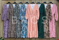 Sukienka damskie 2531-1 Mix kolor Standard (Towar Włoskie)  