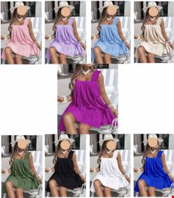 Sukienka damskie 2564-1 Mix kolor Standard (Towar Włoskie)