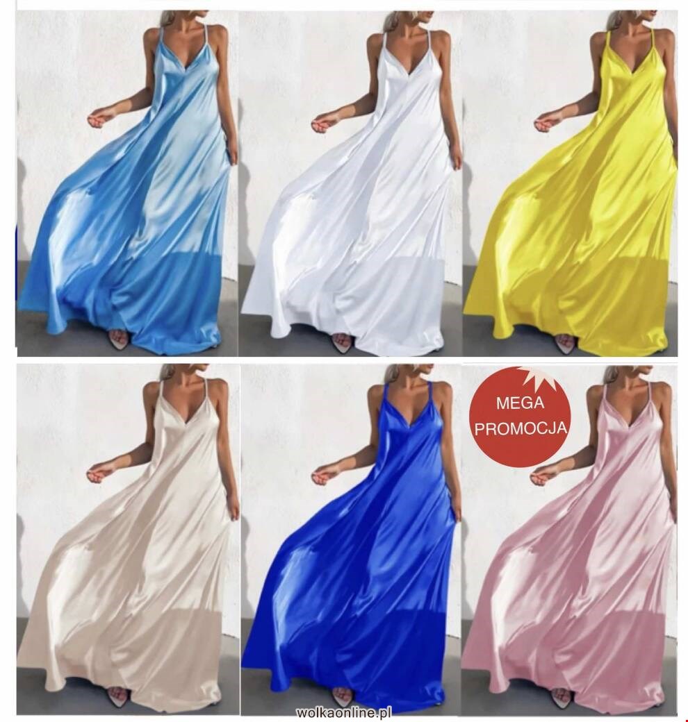 Sukienka damskie 2565-1 Mix kolor Standard (Towar Włoskie)