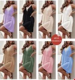 Sukienka damskie 2566-1 Mix kolor Standard (Towar Włoskie)