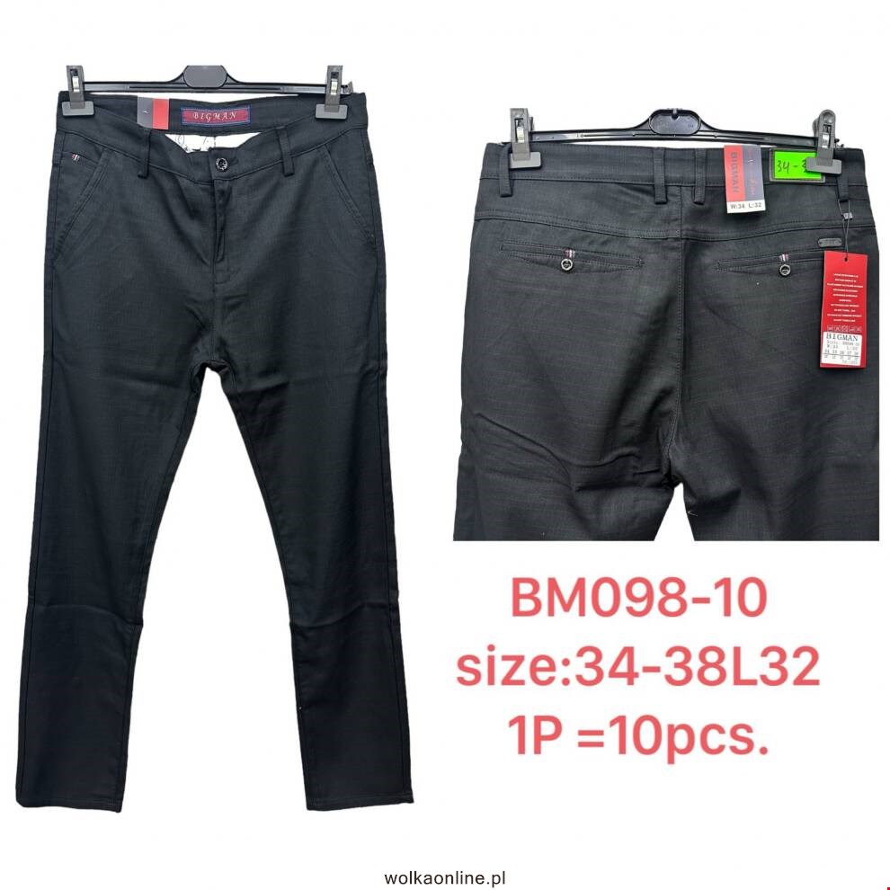 Spodnie męskie BM098-10 1 KOLOR 34-38 BIG MAN