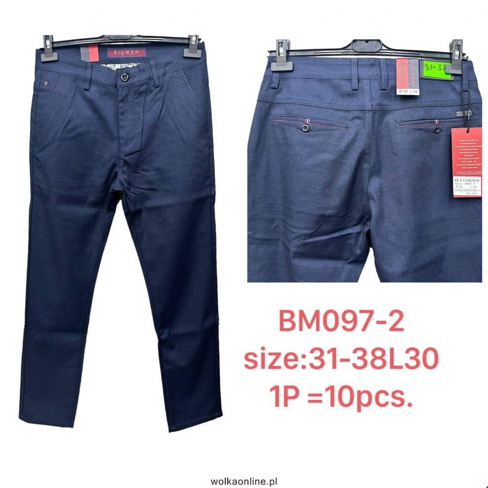 Spodnie męskie BM097-2 1 KOLOR 31-38 BIG MAN