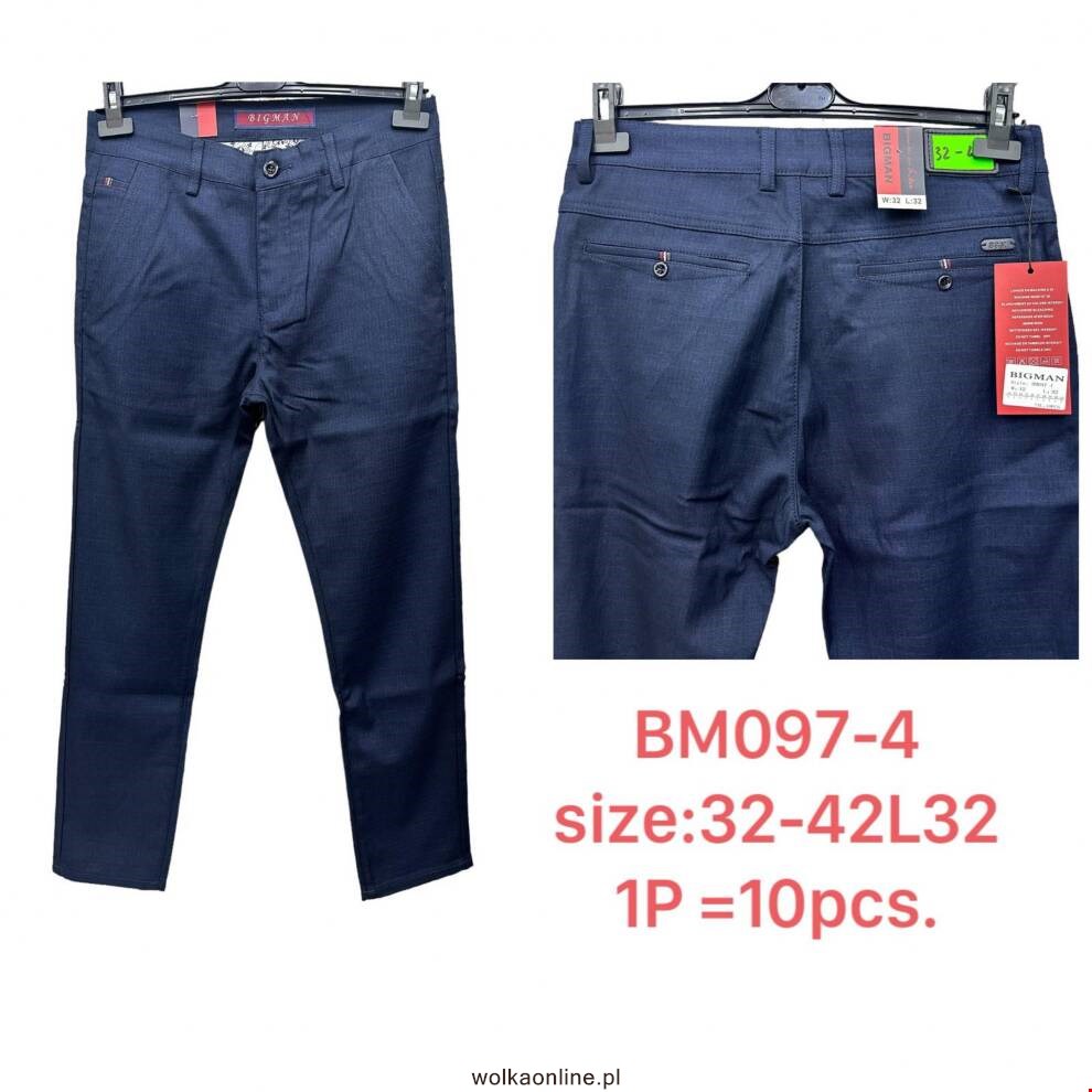 Spodnie męskie BM097-4 1 KOLOR 32-42 BIG MAN