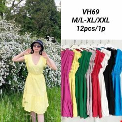 Sukienka damskie VH69 Mix kolor Standard