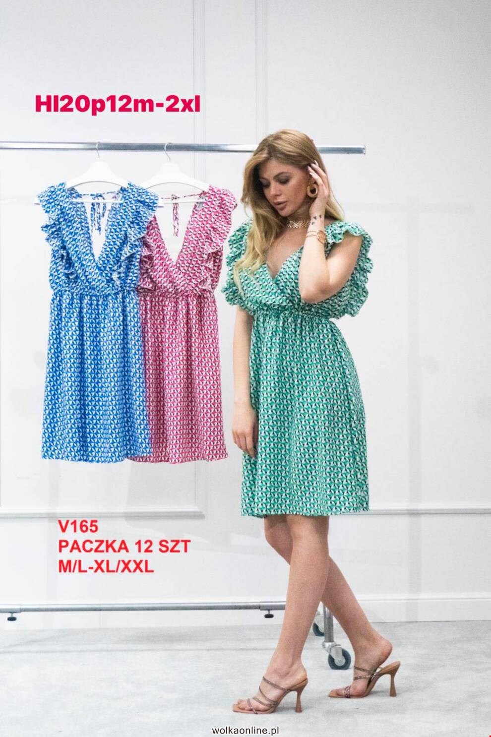 Sukienka damskie V165 Mix kolor M-2XL