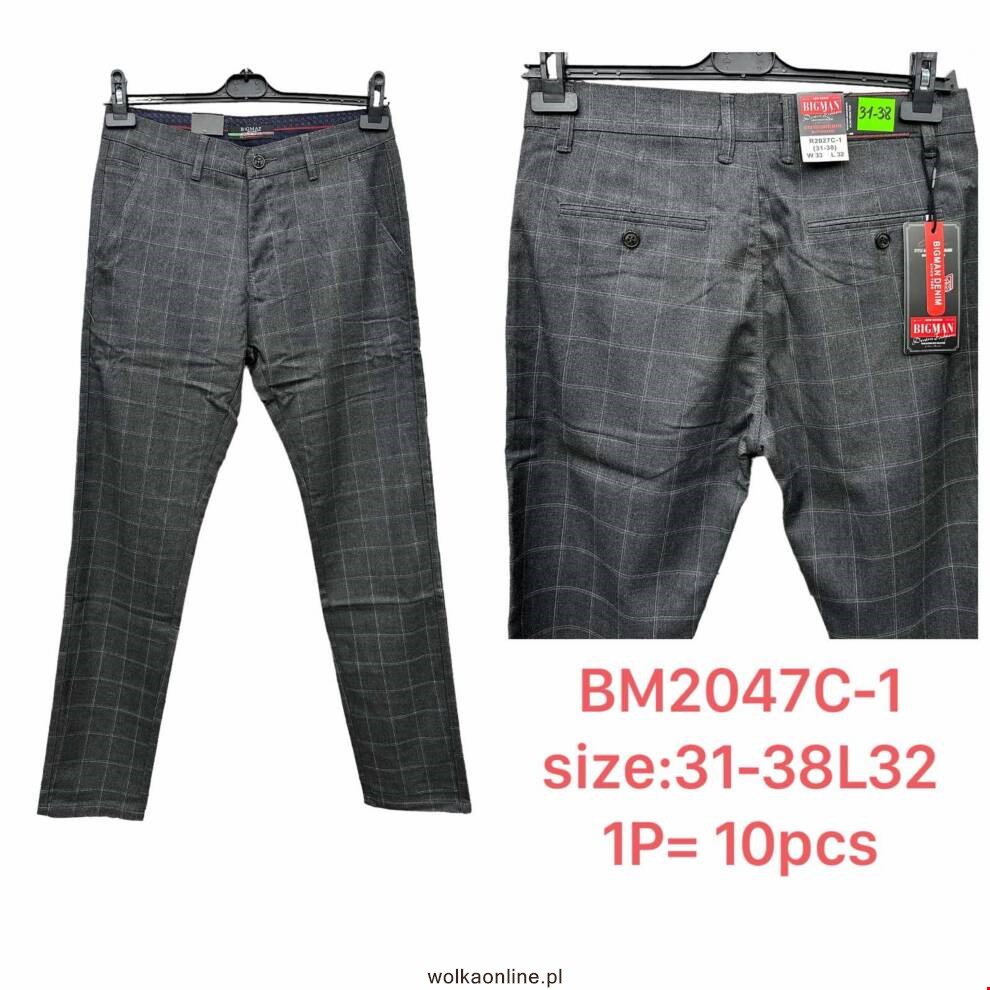 Spodnie męskie BM2047C-1 1 KOLOR 31-38 BIG MAN