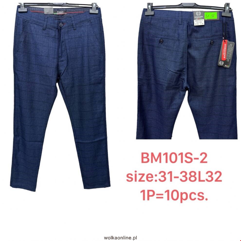 Spodnie męskie BM101S-2 1 KOLOR 31-38 BIG MAN