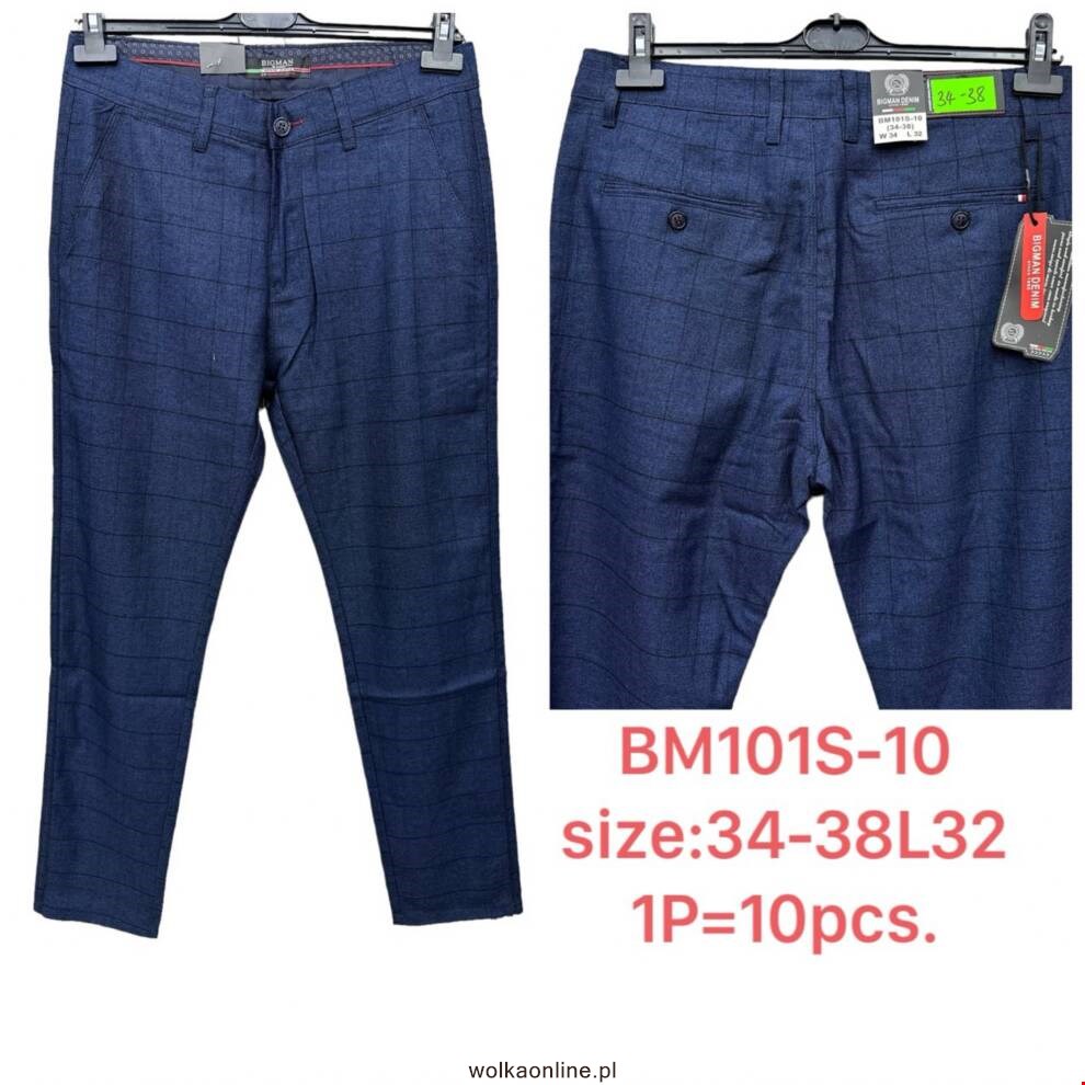 Spodnie męskie BM101S-10 1 KOLOR 34-38 BIG MAN
